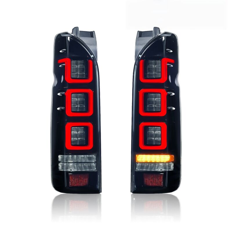 Smoke Black V3 3D Full LED Tail Lights Fit For Toyota Hiace Van 2004-2020 - image 14