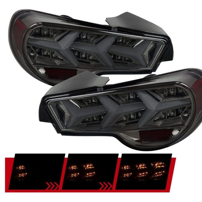 Smoke Lambo Style LED Taillights Fit For Toyota 86 Subaru BRZ ZN6 2012-2021 - image 11