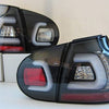 Black 3D V2 Full LED Tail Lights Fit For Volkswagen VW Golf V GTI TDI 2003-2008