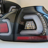 Black 3D V2 Full LED Tail Lights Fit For Volkswagen VW Golf V GTI TDI 2003-2008 - image 2