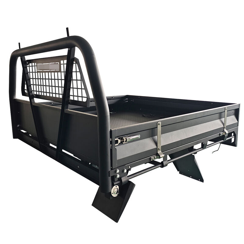 Black Powder Coated Heavy Duty Steel Flat Tray for Dual Cab Ute - image 6