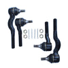 Fit For Mitsubishi Pajero NH NJ NK NL Inner & Outer Tie Rod End Full Set Left and Right
