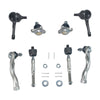 8Pcs Steering Rack Tie Rod Ends Ball Joints Fit For Mitsubishi Pajero NM NP NS NT 05/2000-03/2010