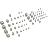128 Pcs 37°JIC and ORFS Hydraulic Cap And Plug Kit Hose Tube And Pipe Fitting Set
