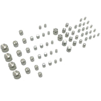 128 Pcs 37°JIC and ORFS Hydraulic Cap And Plug Kit Hose Tube And Pipe Fitting Set - image 1