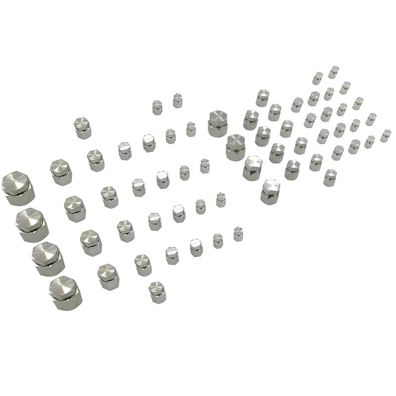 128 Pcs 37°JIC and ORFS Hydraulic Cap And Plug Kit Hose Tube And Pipe Fitting Set - image 7