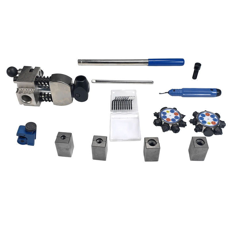 Brake Line Flaring Tool Kit 45°&37° Single Bubble Double Flare 3/16"~3/8" Tubes - image 3