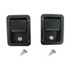 2 x Large Paddle Handle Lock Latch Pair Black Powdercoated Caravan Truck Toolbox