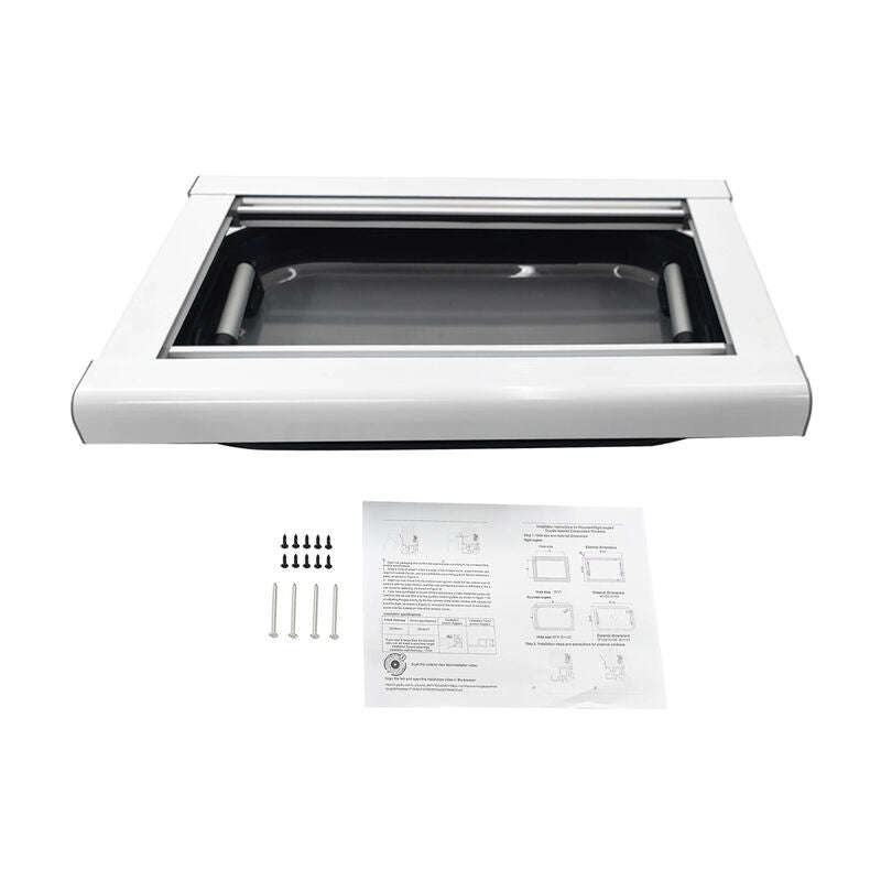 RV Caravan Push Out Flat Window Rounded Corner 350x500mm Fit For RVs Campers Mobile Homes - image 2