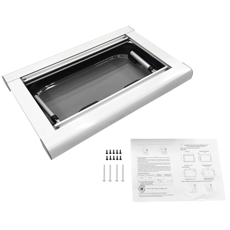 RV Caravan Push Out Flat Window Rounded Corner 350x500mm Fit For RVs Campers Mobile Homes - image 3