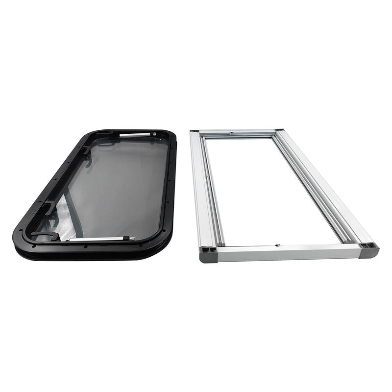 450mm x 900mm RV Caravan Push Out Flat Window Locking Handle & Strut Attachment - image 6