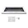 RV Caravan Push Out Flat Window Rounded Corner 300x700mm Fit For RVs Campers Mobile Homes
