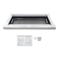 RV Caravan Push Out Flat Window Rounded Corner 300x700mm Fit For RVs Campers Mobile Homes - image 1