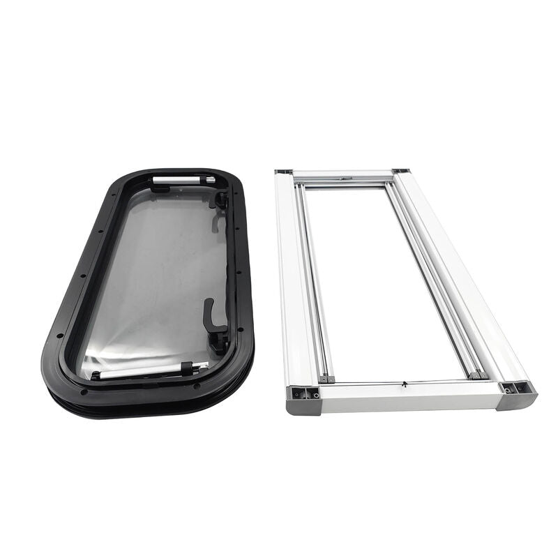 RV Caravan Push Out Flat Window Rounded Corner 300x700mm Fit For RVs Campers Mobile Homes - image 4