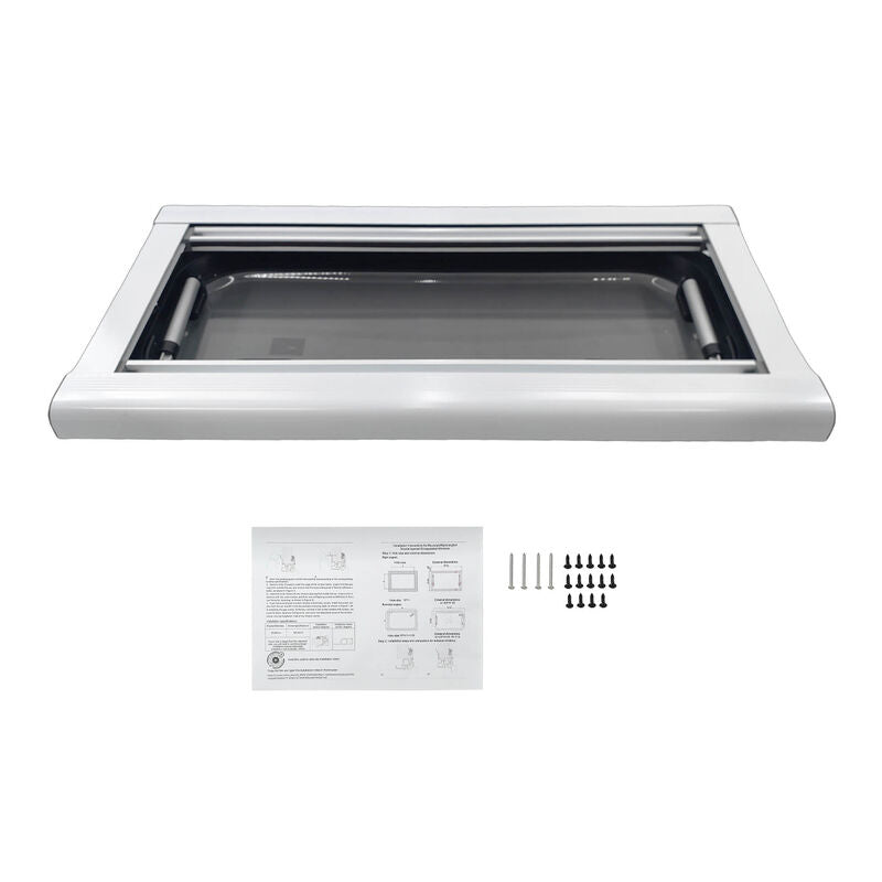 RV Caravan Push Out Flat Window Rounded Corner 300x700mm Fit For RVs Campers Mobile Homes - image 11