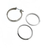 1 Pcs 4" Inch 102mm V-Band Clamps 304 Stainless Steel Flange Exhaust Pipe Tailpipe - image 2