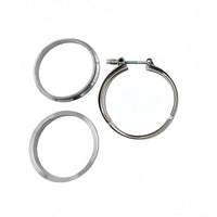 1 Pcs 4" Inch 102mm V-Band Clamps 304 Stainless Steel Flange Exhaust Pipe Tailpipe - image 5