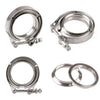 2.5 Inch Exhaust V Band Clamp Fit For GT25 GT28 T25 T28R Turbine Housing Downpipe
