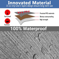 20 Ft Gray Fade Awning Vinyl Replacement Fabric Caravan Roll Out Awning - image 10