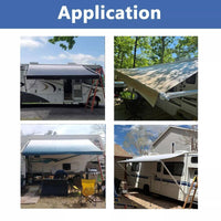 9 Ft Gray Fade Awning Vinyl Replacement Fabric Caravan Roll Out Awning - image 10