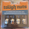 Calibre Tough Nuts 1/2 Inch Tapered Open End Wheel Nuts - 4 Pack