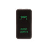 Hulk 4x4 HU1403G Push Button Switch fits Early Toyota Roof Lights Green