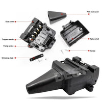 12 Pin Flat Trailer Socket Plug Set Connector Trailer Caravan Camper Adaptor - view 2