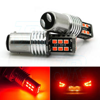 2X BAY15D 1157 P21/15W RED 15 For SAMSUNG 2835 LED BRAKE STOP TAIL LIGHT BULB - view 8