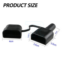 4pcs Waterproof 50A Anderson Plug dust cable sheath cover black with cap - view 2