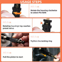 4PCS Portable Tyre Deflators Air Quick Deflator 10~30 PSI Tire Valve Core Tool - view 4