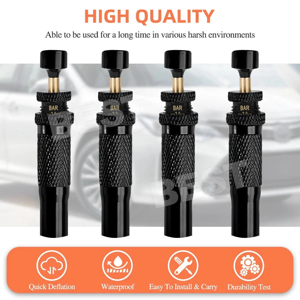 4PCS Portable Tyre Deflators Air Quick Deflator 10~30 PSI Tire Valve Core Tool - view 5