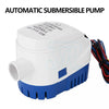 12V 1100GPH Bilge Pump Boat Automatic Water Auto Marine Submersible Float Switch