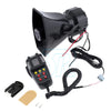 12V Air Horn Siren Megaphone Loud+MIC Speaker 5 Sounds Car Vehicle Truck Van