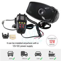 12V Air Horn Siren Megaphone Loud+MIC Speaker 5 Sounds Car Vehicle Truck Van - view 6
