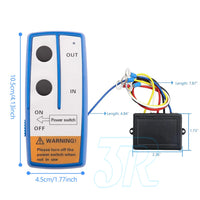 12V 50-100ft Wireless winch remote control Switch Kit Universal For Jeep ATV SUV - view 8