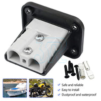 UP 8Set Flush Mount 50Amp Anderson Plug Mounting Bracket Panel Cover for Caravan - view 1