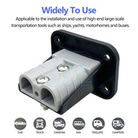 UP 8Set Flush Mount 50Amp Anderson Plug Mounting Bracket Panel Cover for Caravan - view 2