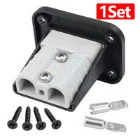 UP 8Set Flush Mount 50Amp Anderson Plug Mounting Bracket Panel Cover for Caravan - view 9