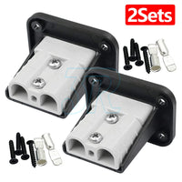 UP 8Set Flush Mount 50Amp Anderson Plug Mounting Bracket Panel Cover for Caravan - view 10