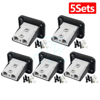 UP 8Set Flush Mount 50Amp Anderson Plug Mounting Bracket Panel Cover for Caravan - view 11