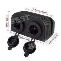 12V Socket Dual Power Sockets 12 Volt Cigarette Lighter Socket Interior Outlet - view 6