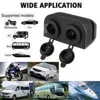 12V Socket Dual Power Sockets 12 Volt Cigarette Lighter Socket Interior Outlet - view 7