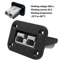 2Set Anderson Plug Flush Mount 50Amp Mounting Bracket Panel Cover for Caravan - view 5