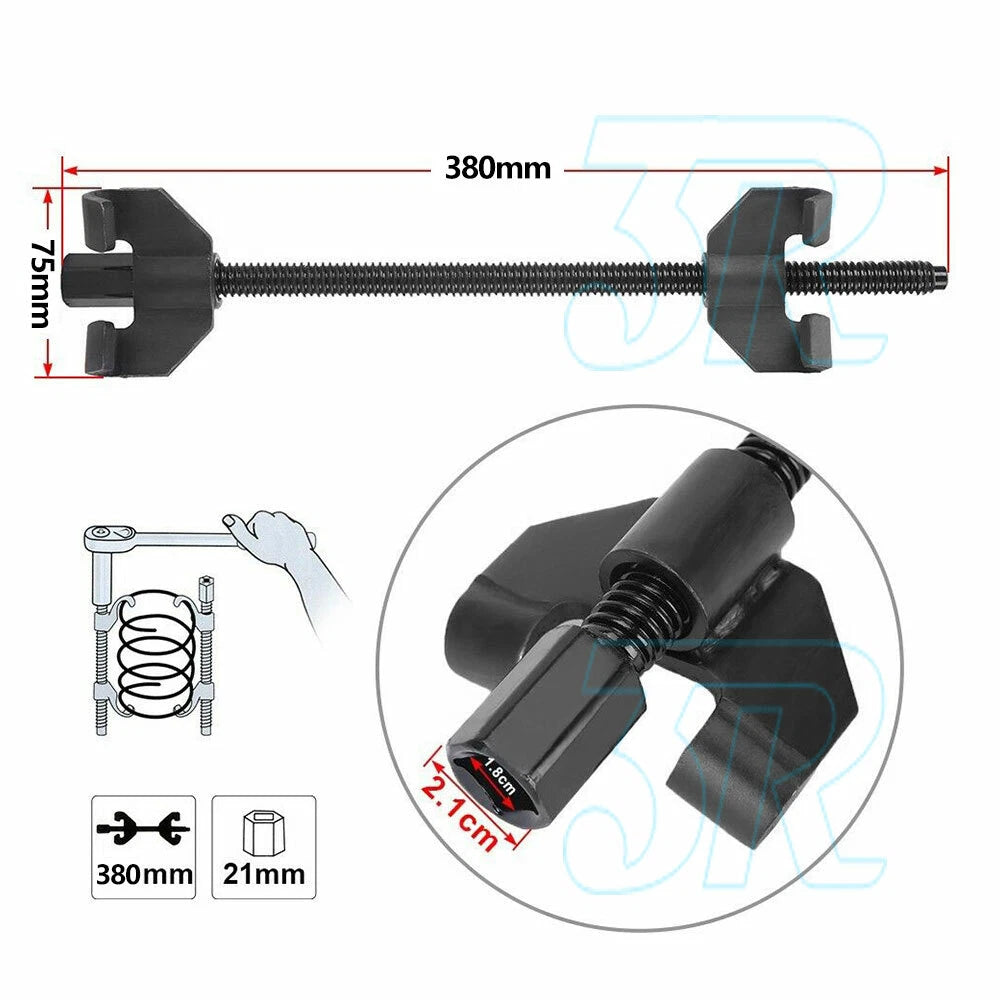 2X Coil Spring Shock Compressor Heavy Auto Remover Installer Suspension Tool Kit - view 5