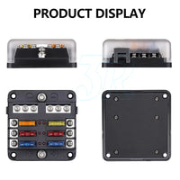 23PCS 6 Way Blade Fuse Box Block Holder Indicator LED Light 12V/32V Car Marine - view 2