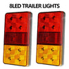 2x LED Led Tail TRAILER LIGHTS TAIL LAMP STOP INDICATOR 12V VOLT 4WD 4X4 CAMPER