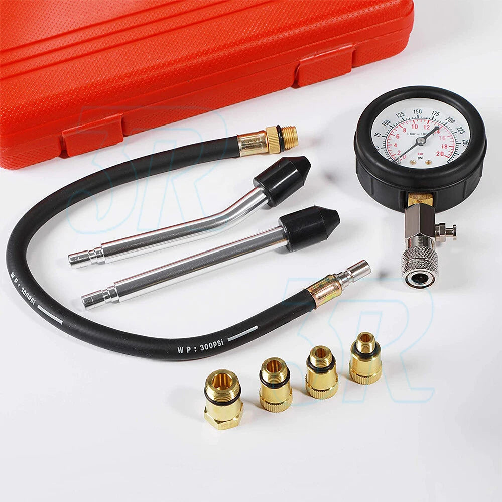 PETROL ENGINE COMPRESSION TEST TESTER KIT SET FOR AUTOMOTIVE CAR TOOL - view 2