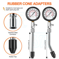 PETROL ENGINE COMPRESSION TEST TESTER KIT SET FOR AUTOMOTIVE CAR TOOL - view 8