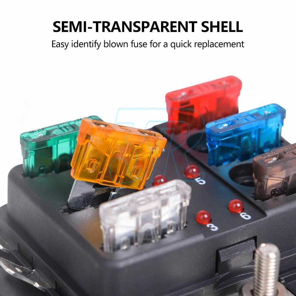 120 Standard Blade Auto Car Assorted Fuses Assortment Kits Sets 2A-35A With Box - view 4