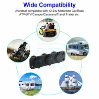 12V Cigarette Lighter Socket Adapter Power Plug DC USB Charger Car Boat Caravan - view 7